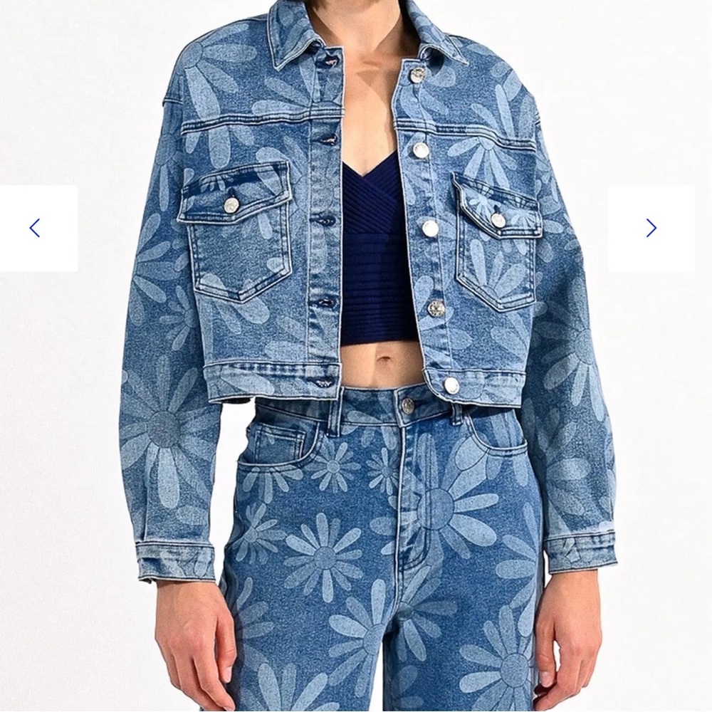 Lili Sidonio Jean jacket. Sz XL - Picture 2 of 7